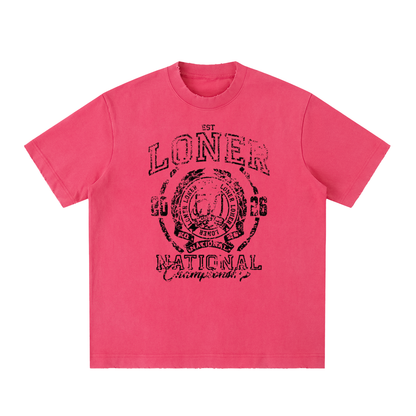 Heavyweight Vintage Washed Frayed T-Shirt