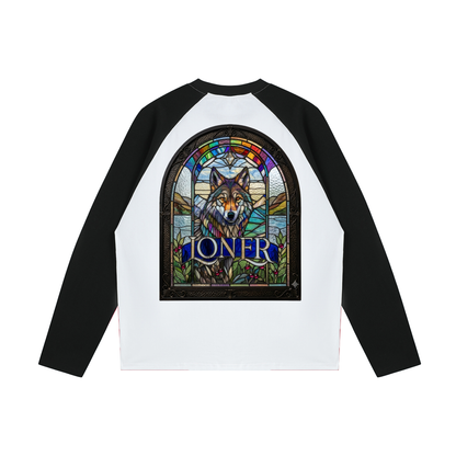 Color-Blocked Raglan Long-Sleeve T-Shirt