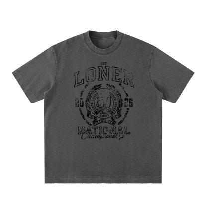 Heavyweight Vintage Washed Frayed T-Shirt