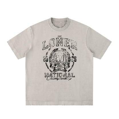 Heavyweight Vintage Washed Frayed T-Shirt