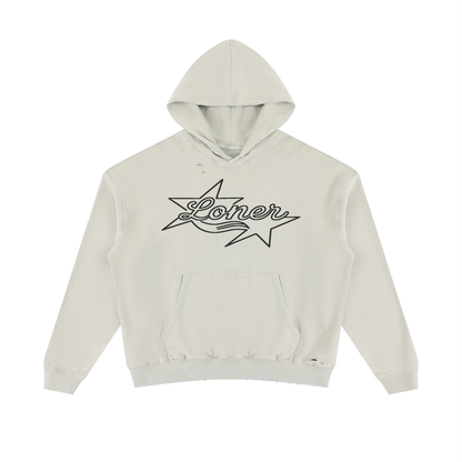 Unisex Mineral Wash Distressed Hoodie