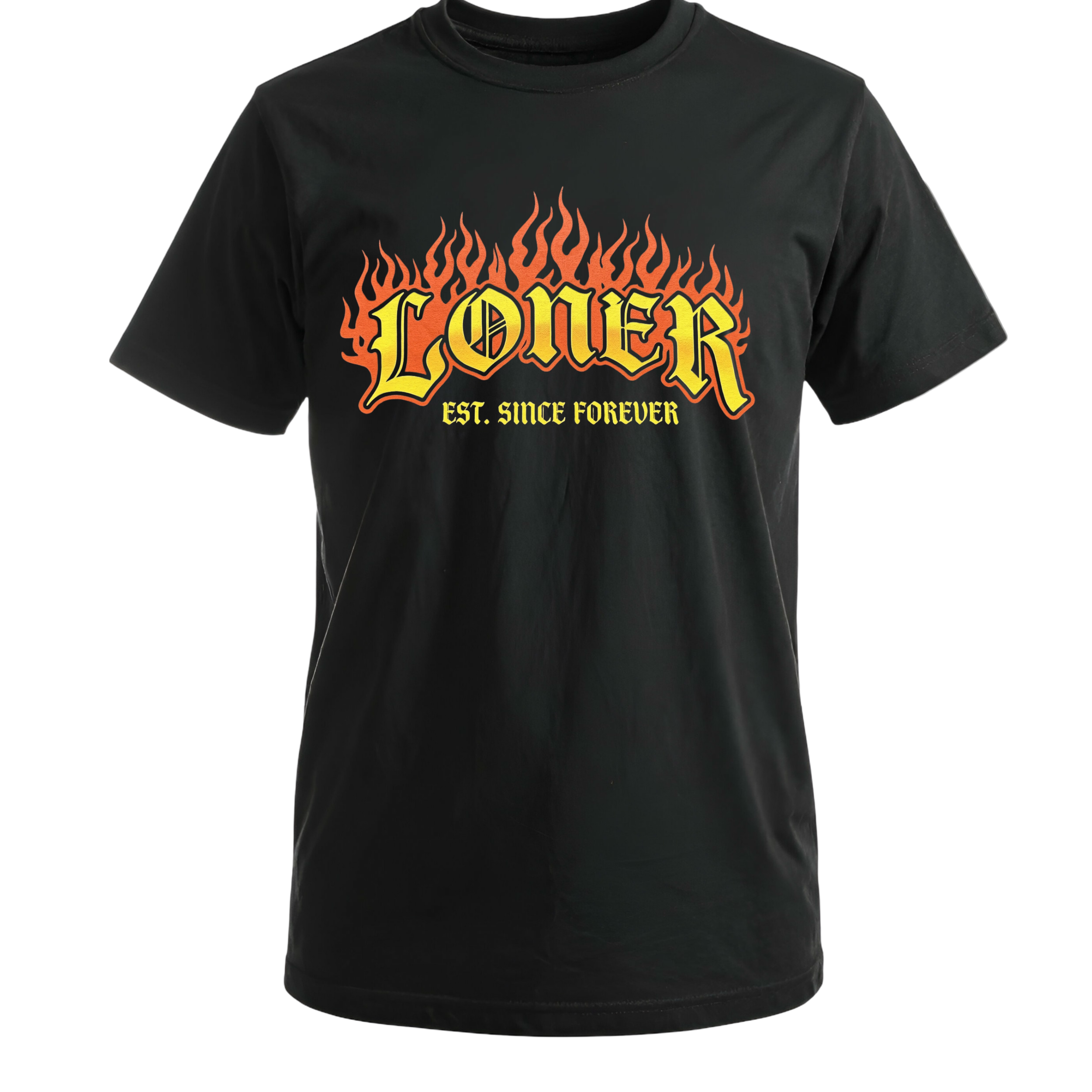 Loner flame t shirt