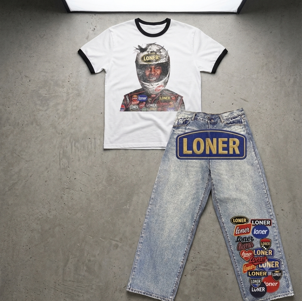 Loner race car jeans