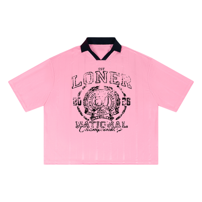 Unisex Striped Boxy Soccer Jersey