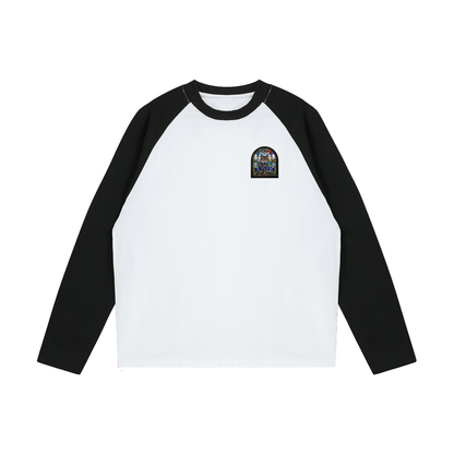 Color-Blocked Raglan Long-Sleeve T-Shirt
