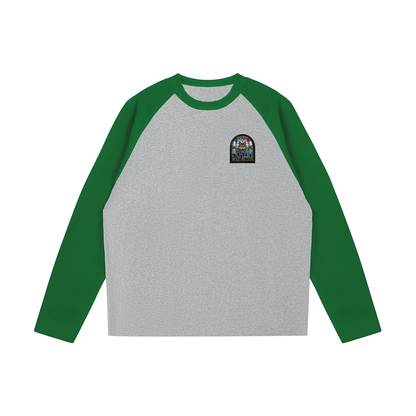 Color-Blocked Raglan Long-Sleeve T-Shirt