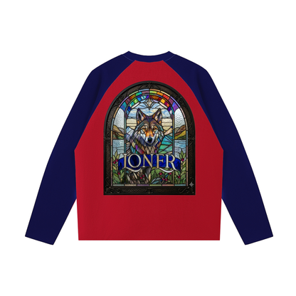 Color-Blocked Raglan Long-Sleeve T-Shirt